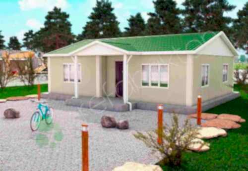 Tek Katlı Prefabrik Ev 82 m²