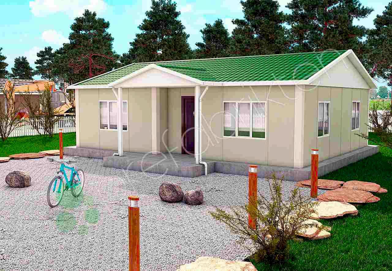 Tek Katlı Prefabrik Ev 82 m²