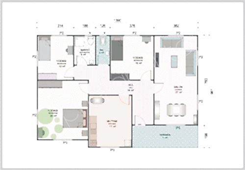 Alternative view of Tek Katlı Prefabrik Ev 122 m²