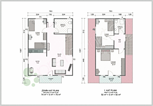Alternative view of Dubleks Prefabrik Ev 134 m²