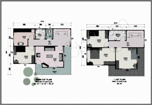 Alternative view of Dubleks Prefabrik Ev 142 m²