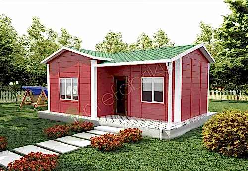 Tek Katlı Prefabrik Ev 40 m²
