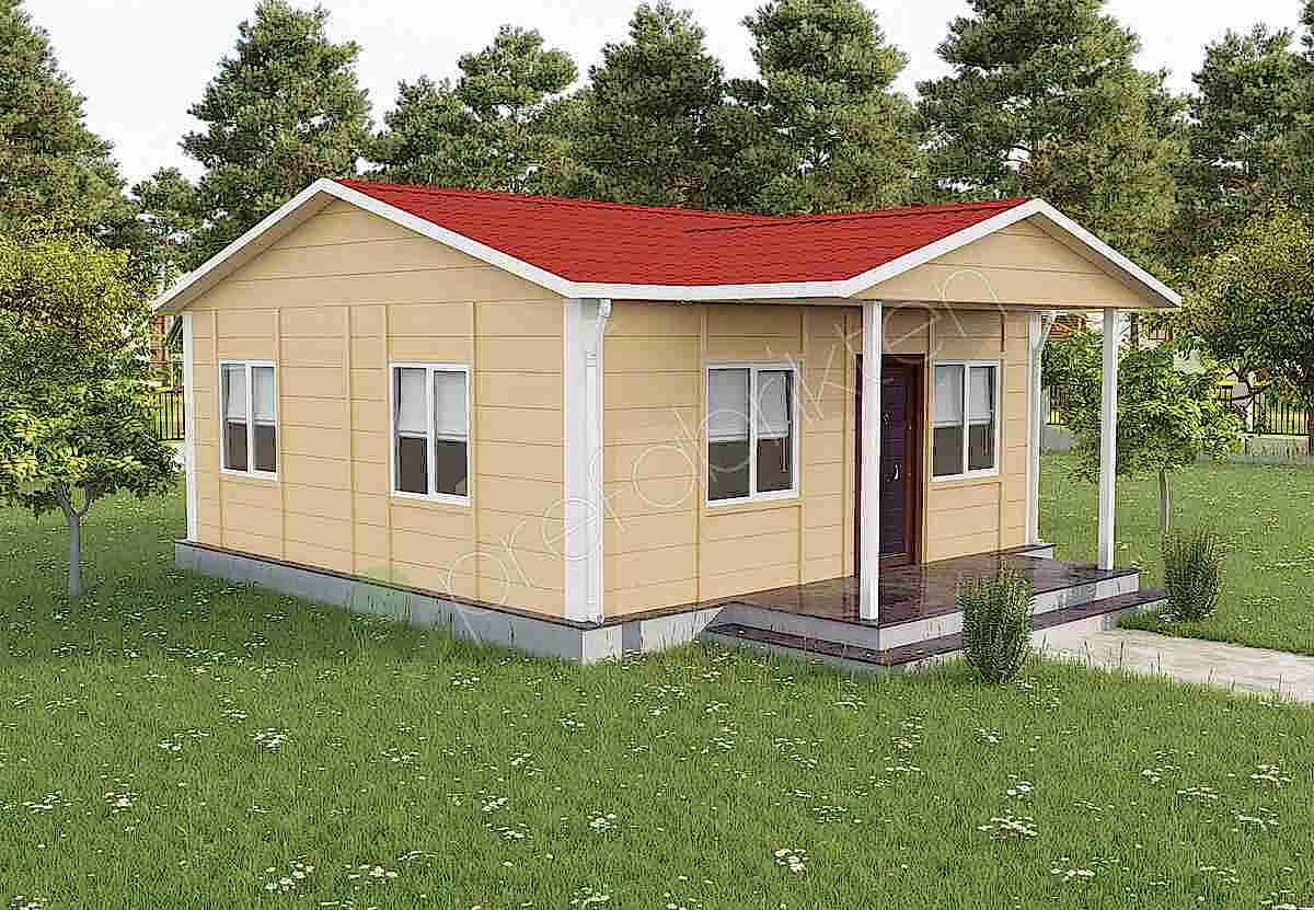 Tek Katlı Prefabrik Ev 45 m²