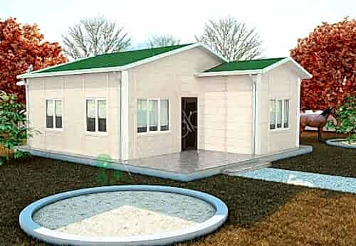 Tek Katlı Prefabrik Ev 49 m²