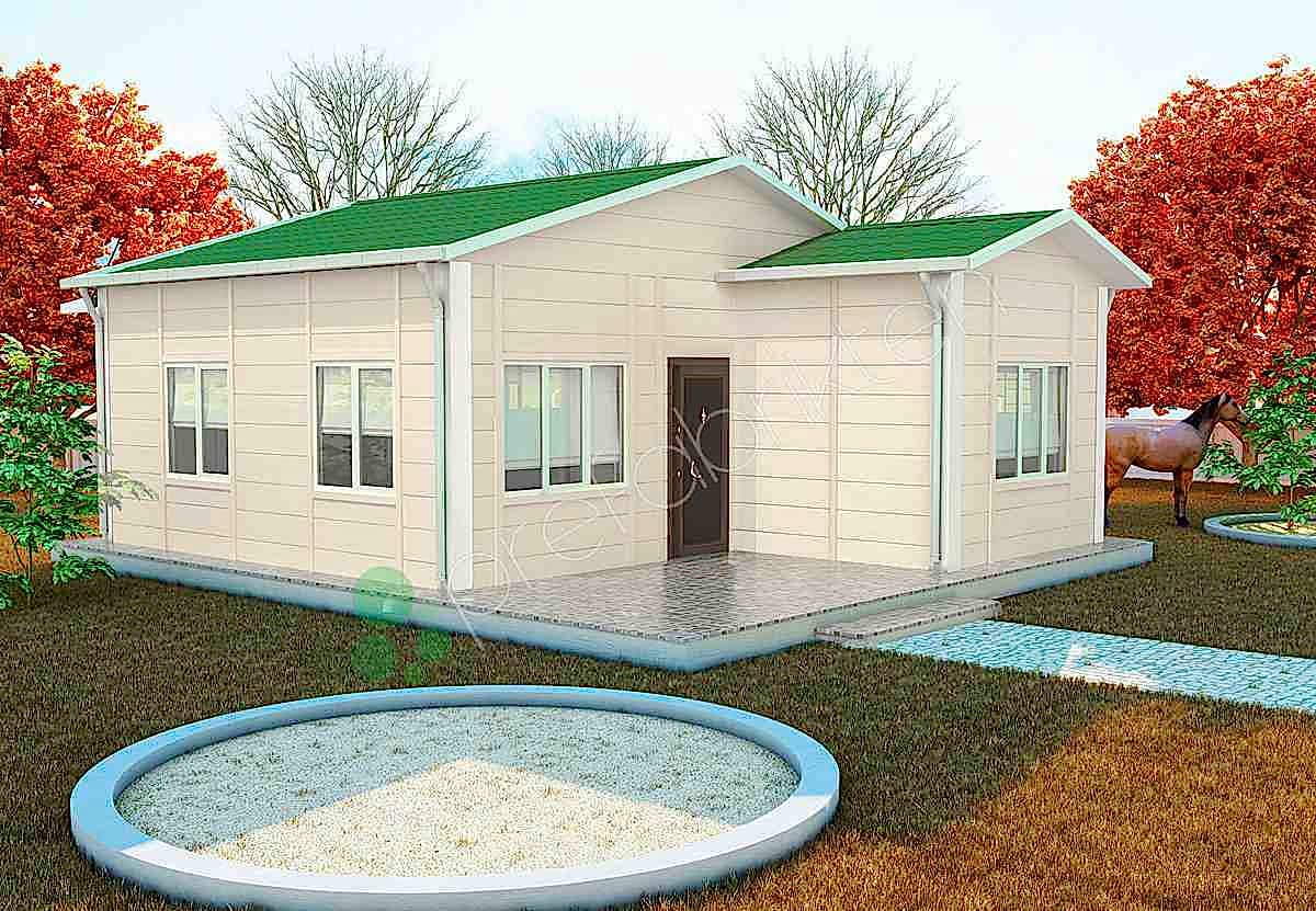 Tek Katlı Prefabrik Ev 49 m²