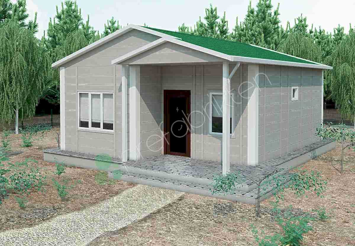 Tek Katlı Prefabrik Ev 53 m²