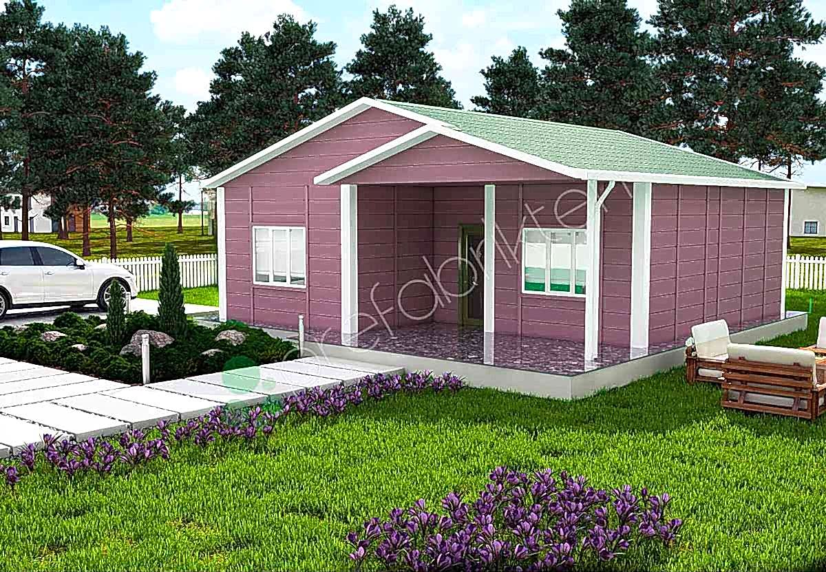 Tek Katlı Prefabrik Ev 84 m²