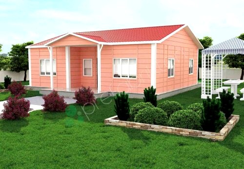 Tek Katlı Prefabrik Ev 96 m²