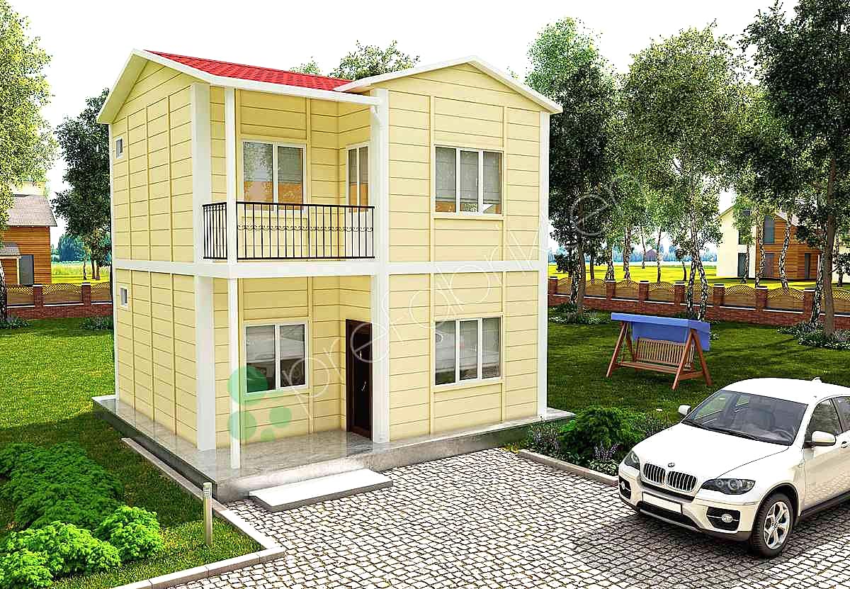 Dubleks Prefabrik Ev 82 m²