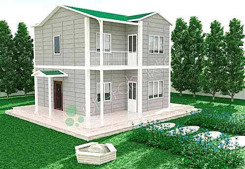 Dubleks Prefabrik Ev 92 m²