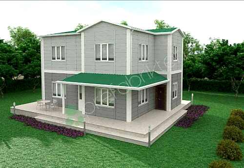 Dubleks Prefabrik Ev 142 m²