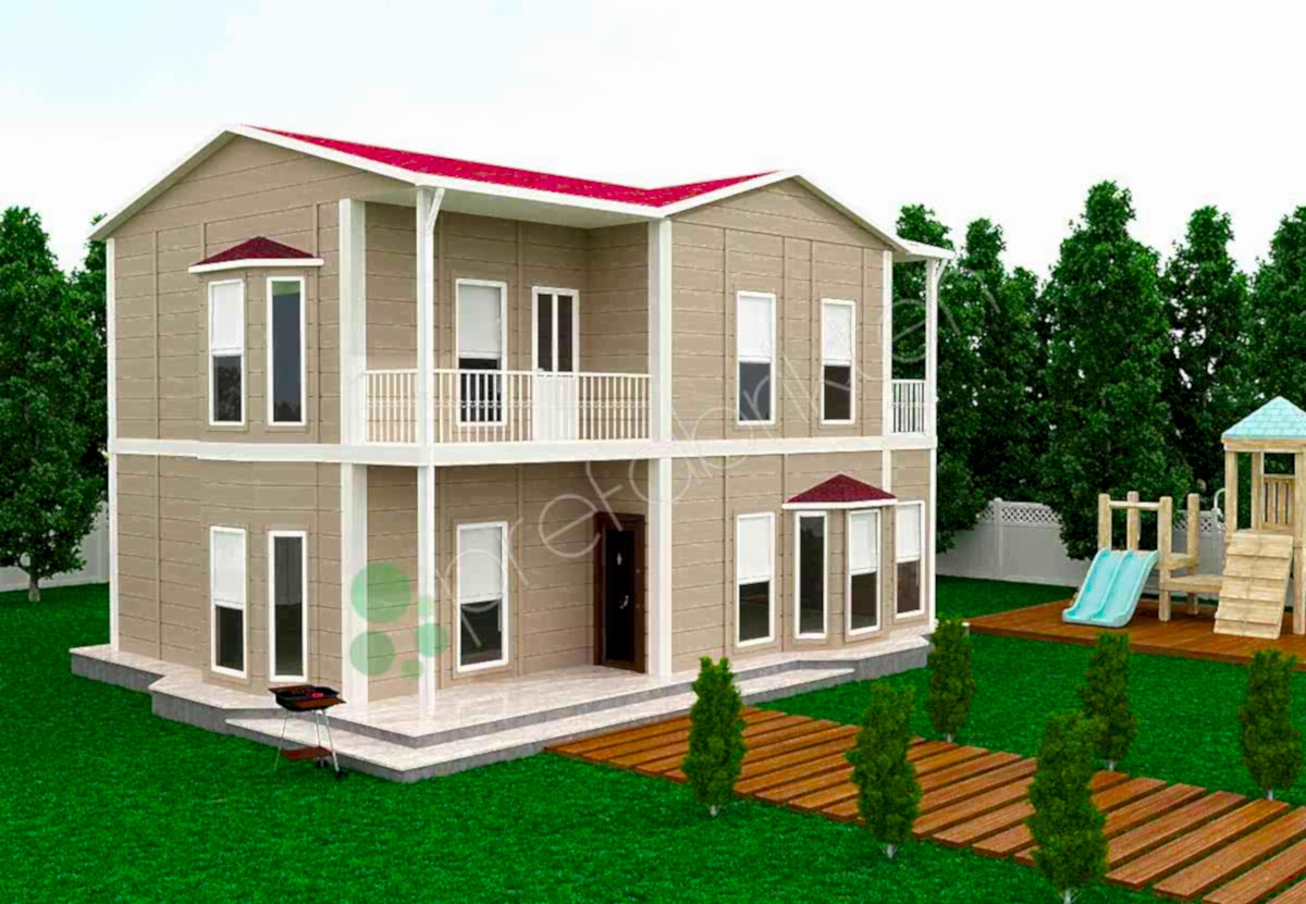 Dubleks Prefabrik Ev 155 m²