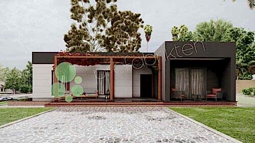 Tek Katlı Hafif Çelik Ev 135 m²