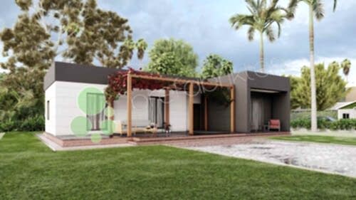 Alternative view of Tek Katlı Hafif Çelik Ev 135 m²