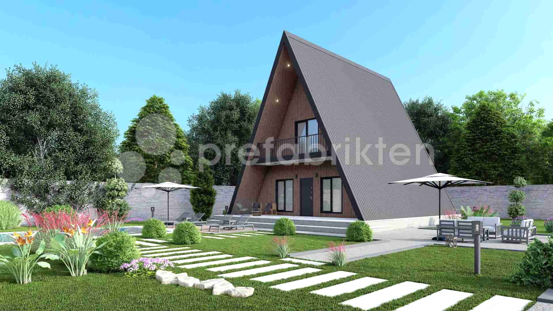 115 m² Dubleks Çelik Ev