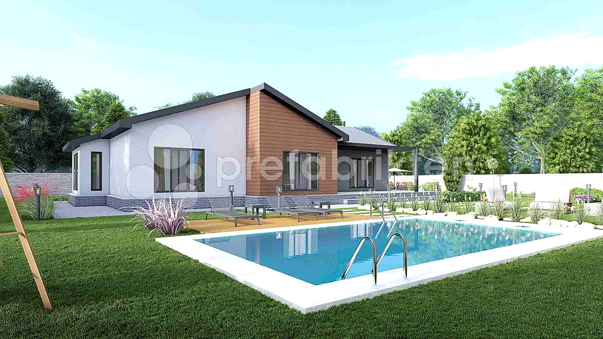 153 m² Tek Katlı Çelik Ev