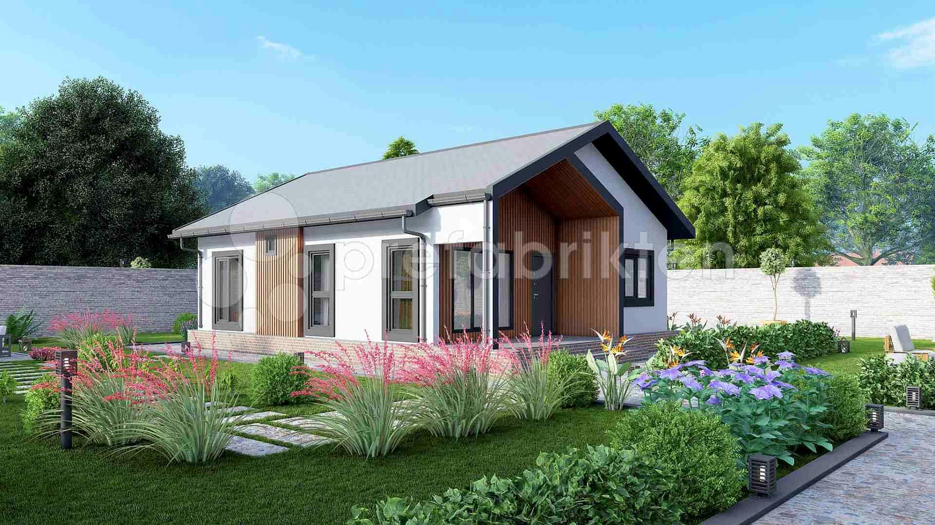 87 m² Tek Katlı Çelik Ev