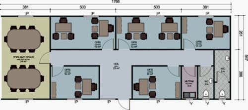 Alternative view of Prefabrik Ofis - 115m2