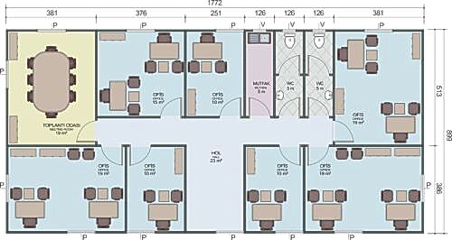 Alternative view of Prefabrik Ofis - 160m2
