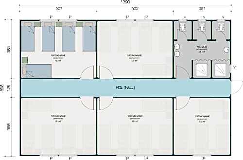 Alternative view of Prefabrik Yatakhane - 125m2